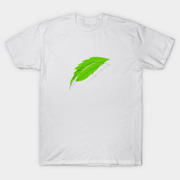 minimalist leaf design T-Shirt by Ai Grafis